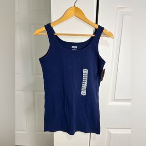 Duluth Trading Women's No-Yank Tank Navy Blue Size Small NWT
